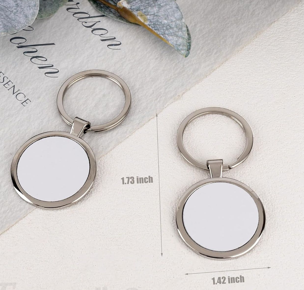 Custom Metal Keychain - Round