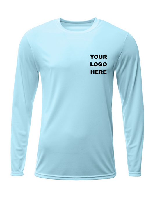 Adult Polyester Performance Long Sleeve T-Shirt UPF 44+