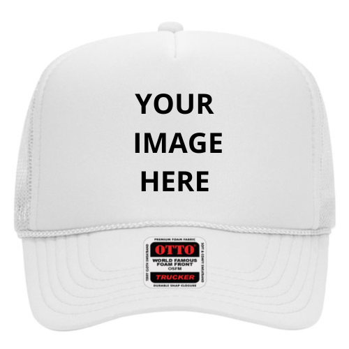 Otto Cap 5-Panel Mid Profile Mesh Back Trucker Hat