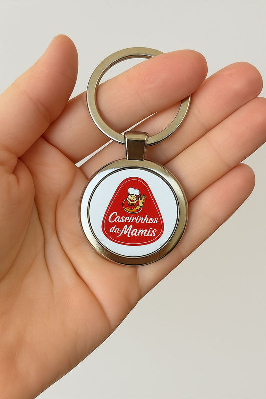 Custom Metal Keychain - Round